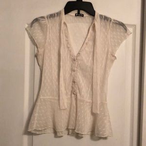 White, sheer blouse